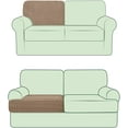 thumbnail image 4 of CHUN YI Stretch Houndstooth Couch Cushion Cover Sofa Backrest Cushion Slipcover Suitable for Armchair Loveseat Sofa,T-Left,Camel, 4 of 5