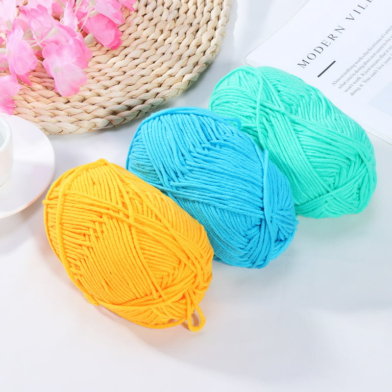 hoksml Christmas Clearance Deals Office Supplies Colorful Hand Knitting 50g  Knitting Crochet Milk Soft Baby Cotton Wool Yarn F Sale