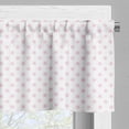 thumbnail image 3 of Ambesonne Pink Polka Dots Valance Pack of 2, Girl Like Feminine, 54"X18", Pale Pink White, 3 of 5