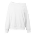 thumbnail image 7 of Bibifish Womens Sweatshirts Oversized Fleece Lined Off Shoulder Sweatshirts Casual Long Sleeve Streetwear Ladies Trendy Pullover Tops, 7 of 7