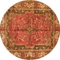 thumbnail image 1 of Ahgly Company Indoor Round Persian Orange Traditional Area Rugs, 3' Round, 1 of 1
