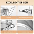 thumbnail image 3 of EDTara Chafing Dishes for Buffet - 2 Pack 6QT Round Chafing Dish Buffet Set with Visible Glass Lids, Buffet Food Warmers Sets - Perfect for Home Parties, Catering Events, 3 of 7
