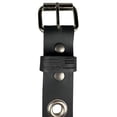 thumbnail image 6 of The Ottawa -1.5"(38mm) Black Solid Buffalo Leather Grommet Belt Handmade in Canada by Zelikovitz (44 for 42" Waist), 6 of 6