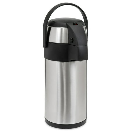 - Best Choice Products 5L Stainless Steel Thermal Insulated Airpot Dispenser for Hot and Cold Beverages, Camping, Events w/ Safety Lock, Carrying Handle - Silver