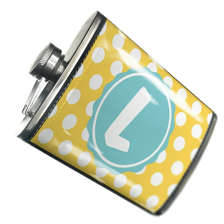 Leather Wrapped Flask with Monogram