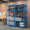 thumbnail image 4 of Costway 4PCS 5-Tier Étagère en Métal Réglable Robuste Utilitaire Rack de Stockage Bleu, 4 of 9
