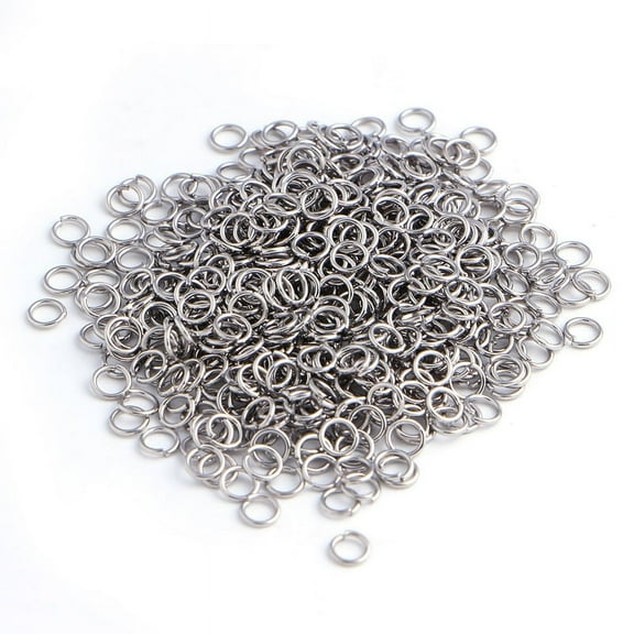 Techinal 500Pcs Open Jump Rings For Jewelry Making 4mm Silver