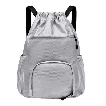 Tahtuvzn Sports & Outdoors Clearance! Mesh Basketball Soccer Backpack Sports Volleyball Football Bag with Ball and Shoe Compartment for Boys Girls Man Women Ball Equipment Pack 11.81x6.29x17.71 Inch