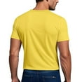 thumbnail image 5 of YLSDY Mens Workout Shirts Dry Fit, Mens Running Top Athletic Tee Moisture Wicking Crewneck Gym T-Shirts Short Sleeve Yellow M, 5 of 9