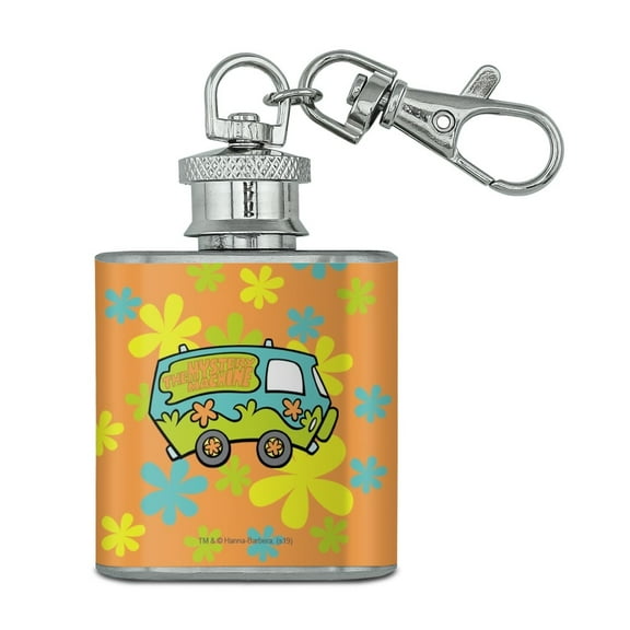 Scooby-Doo The Mystery Machine Stainless Steel 1oz Mini Flask Key Chain