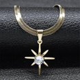 thumbnail image 1 of Fashion Shinny Crystal Star Pendant Necklaces for Women Stainless Steel Snake Chain Clavicle Necklace Jewelry collares N8234S04, 1 of 5