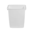 thumbnail image 6 of Rubbermaid Indoor Wastebasket Trash Can, 5.25 Gallon Plastic Rectangular Open Top Garbage Bin, White, 6 of 9