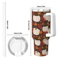 thumbnail image 4 of Uemuo Autumn White Pumpkin Print 40oz Ice Bully With Handle And Straw Stainless Steel Vacuum Insulated Cup And 2 In 1 Straw Lid Insulated Travel Tumbler, 4 of 8