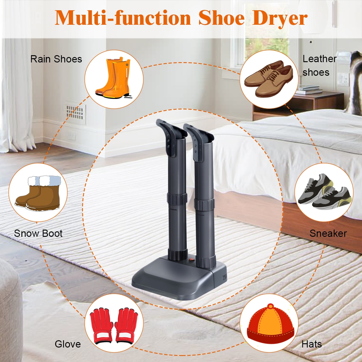 Costway Electric Shoe Dryer Mighty Boot Warmer Glove Dryer