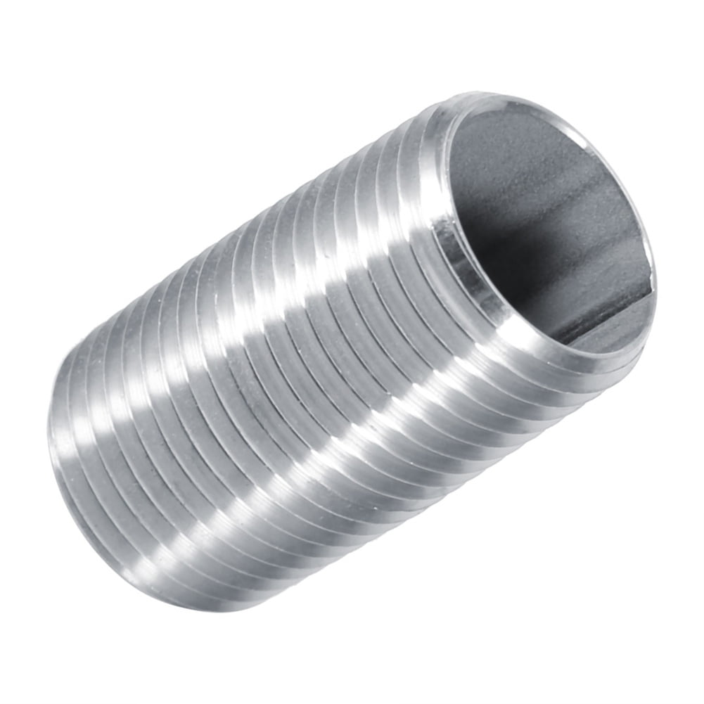 OTVIAP Full Thread Nipple, 1/2in NPS,Stainless Steel 1/2in NPS Full