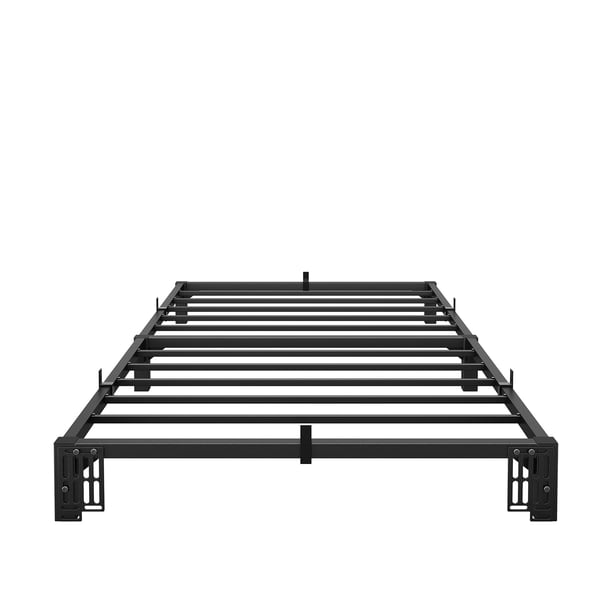 Yeshouse estructura de cama de metal negro de alta resistencia, plataforma ultrarresistente con gran capacidad de carga, fácil instalación, estable y silenciosa, no necesita base adicional