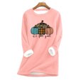 thumbnail image 1 of T-shirts pour Femmes Mode Décontractée Manches Longues Col Rond Blouses & Chemises Chemise en Liquidation, 1 of 3