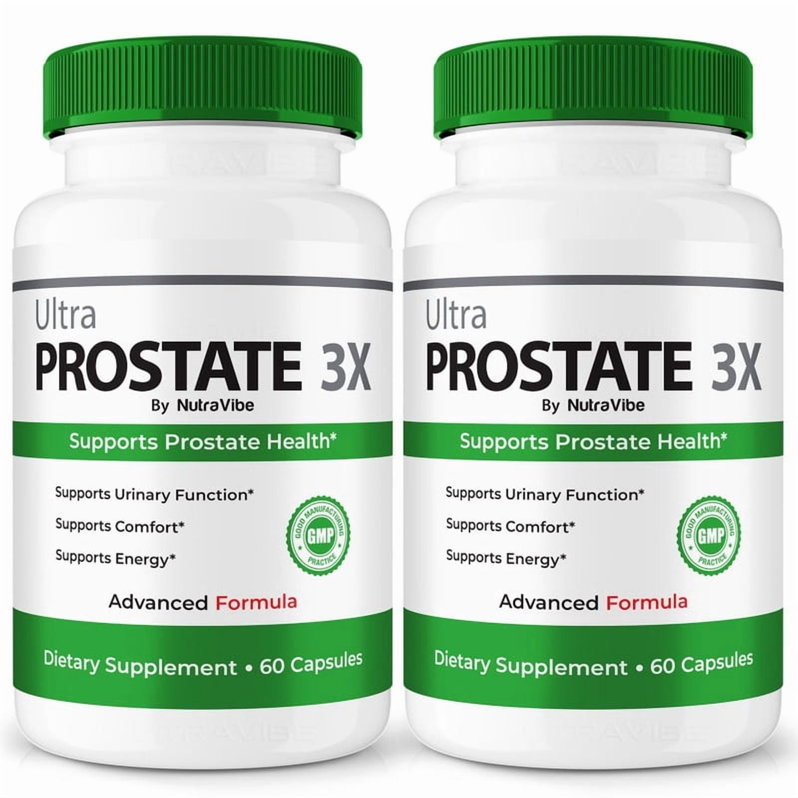 (2 Pack) Ultra Prostate 3X Capsules - UltraProstate 3X Support Formula with Natural Blend for Urinary Flow, Comfort & Balance | Easy-to-Swallow Daily Pills for Over-All Wellness (120 Capsules)