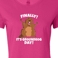 thumbnail image 4 of Inktastic Finally it's Groundhog Day Women's T-Shirt, 4 of 5
