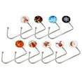 thumbnail image 5 of tooloflife Metal Table Hook Handbag Storage Hanger 360° Swivel Hanger Rack for Mobile Phone Bag Purse Portable Christmas Pattern, 5 of 7
