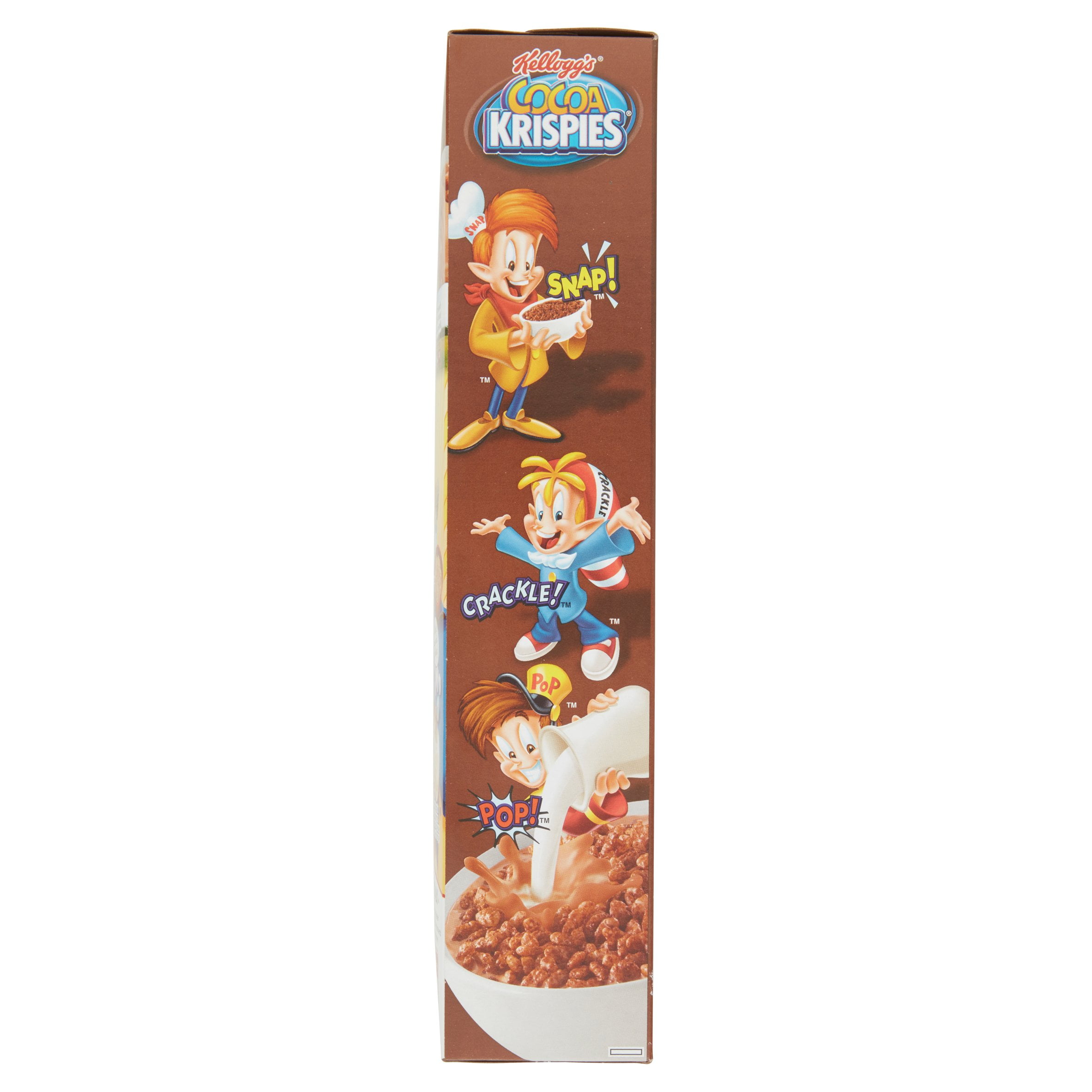 Kellogg's Cocoa Krispies Cold Breakfast Cereal, 8 Vitamins and Minerals, Rice Krispies Treats, Family size, Original (8 Boxes)