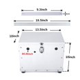 thumbnail image 4 of CNRAQR Battery Box Relocation Kit Aluminum Universal Trunk Fit For All Cars Trailer, Boat, Trolling Motor, Pickup,RV,Portable Battery Box, Storage Ca, 4 of 6