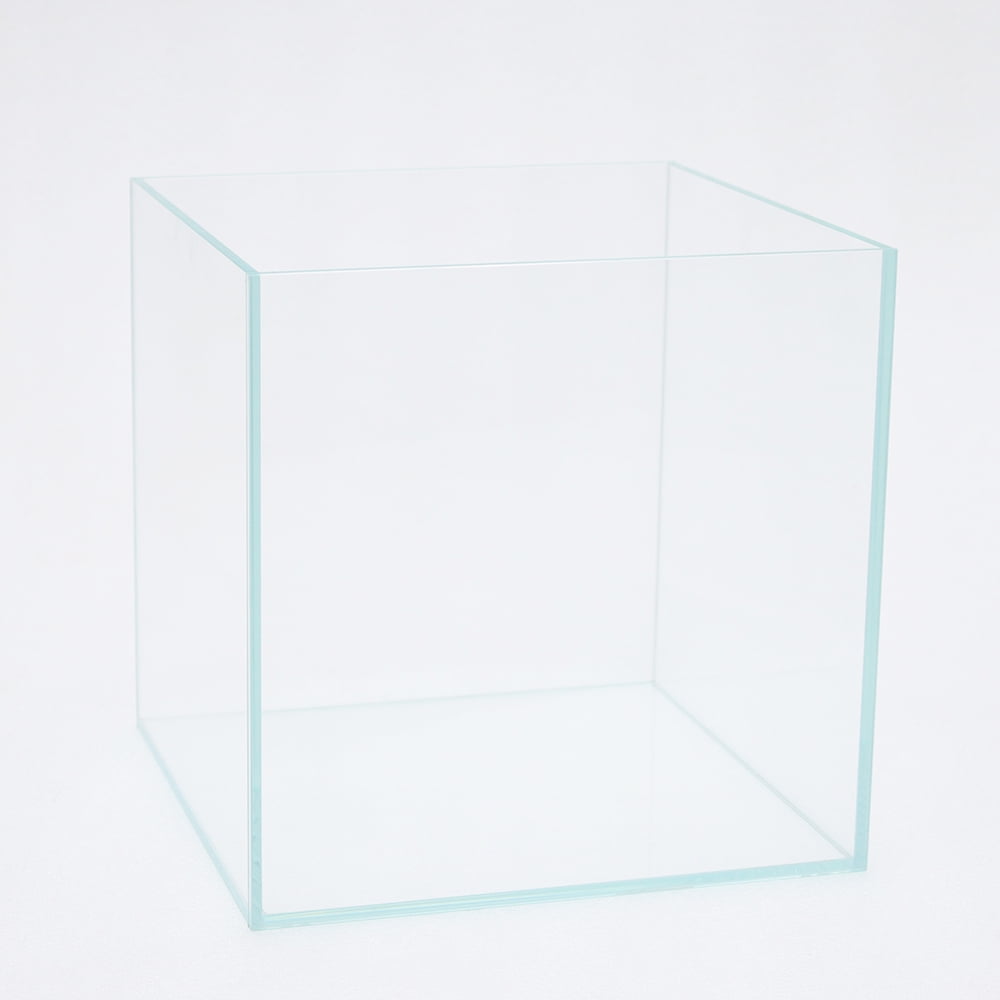 11.8*11.8*11.8IN Ultra-White Glass Fish Tank Square Bare Cylinder Commercial Home