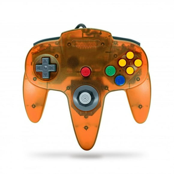 Control TeknoGame para Nintendo 64 N64 naranja fuego