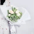 thumbnail image 5 of unbranded  40 Pcs Party Favors Wrappers Paper Bridal Shower Napkins Bouquet Flowers White, 5 of 8
