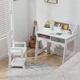 thumbnail image 2 of GloryStar Kids Desk and Chair Set, Wooden Study Writing Desk for Boys and Girls, Includes Multiple Cloth Drawers for Storage and a Built-In Pen Holder, Functional and Stylish Addition to Any Room, 2 of 8