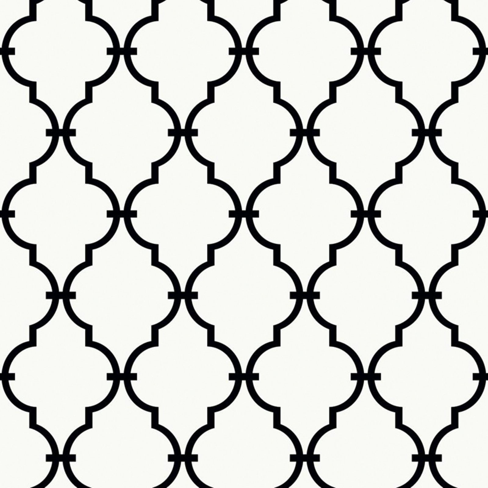 Modern Trellis Wallpaper Black White Lattice On Sure Strip Geometric Home Decor