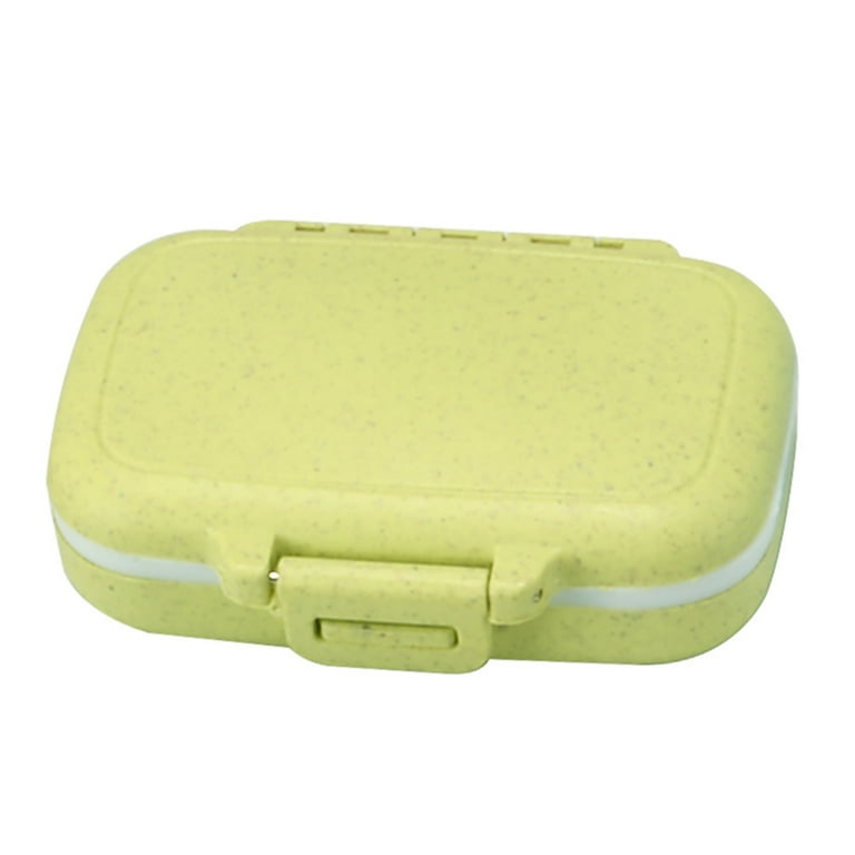 洋楽 PiL l Box Grandest Birch Durable Portable 3-Compartment Plastic Pill Box