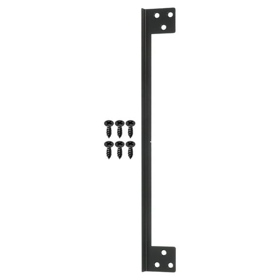 11 Inch Door Latch Cover, 1 Pcs Door Latch Shield Plates Security Reinforcement Black