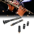 thumbnail image 1 of Beginner Clarinet, Engineering Plastic Tube Body 17 Key Comfortable Grip Flat Clarinet  For Performance, 1 of 8