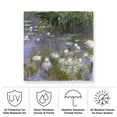 thumbnail image 3 of Monet 'Water Lilies' Outdoor All-Weather Wall Decor, 3 of 7