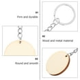 thumbnail image 2 of 50 Pcs Wooden Keychain Keychains Key Rings DIY Making Keychain Wooden Key Chains Wood Circle Key Chain, 2 of 6
