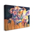 thumbnail image 2 of Stupell Industries Three Pigs Peeking Fence Vibrant Modern Design, 30 x 24, Design by MB Cunningham, 2 of 5
