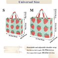 thumbnail image 2 of FORMRS Womens Corduroy Tote Bag Crossbody Shoulder Handbag with Pocket, Red Strawberry, 2 of 7