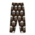 thumbnail image 3 of Lsque Butterfly Skull Print Women's Pajama Pants, Lounge Pant - Comfortable Home Wear,Elastic Waistband, Stylish Design-XX-Large, 3 of 9