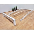 thumbnail image 3 of Base Para Cama Matrimonial Muebles GM Tradicional Desarmable Madera de Pino Con Laca Color Blanco, 3 of 5