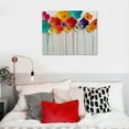 thumbnail image 5 of PIKWEEK  Cololful Flower Painting - Abstract Floral Canvas Wall Art - Big Artwork for Livingroom Bedroom Over Bed Sofa Decor, 5 of 5