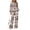 Bohemian Tribal & Leopard Print Combo, variant on Halloween Golf Checker Pattern Women's 2 Piece Outfits, Sweat Track Suits Lapel Lounge Set Oversized Mock Neck Sweatsuits for Fall Business