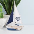 thumbnail image 5 of LED Nautical Sailboat Ornament Mediterranean Sailboat Decor Wooden Sailing Ship Decoration, 5 of 7