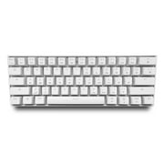 YooZoo K61 Wired 60% Mechanical Gaming Keyboard RGB Backlit Ultra-Compact Hot-Swappable Yellow Switch White