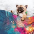 thumbnail image 3 of Pofeuu Colorful Lightbulb Abstract Print Puppy Blanket,Dog Blankets,Pet Blanket Cozy Cat Blankets for Indoor Cats, Fuzzy Pet Blanket for Kitten Doggy Dog Blankets-Small, 3 of 8