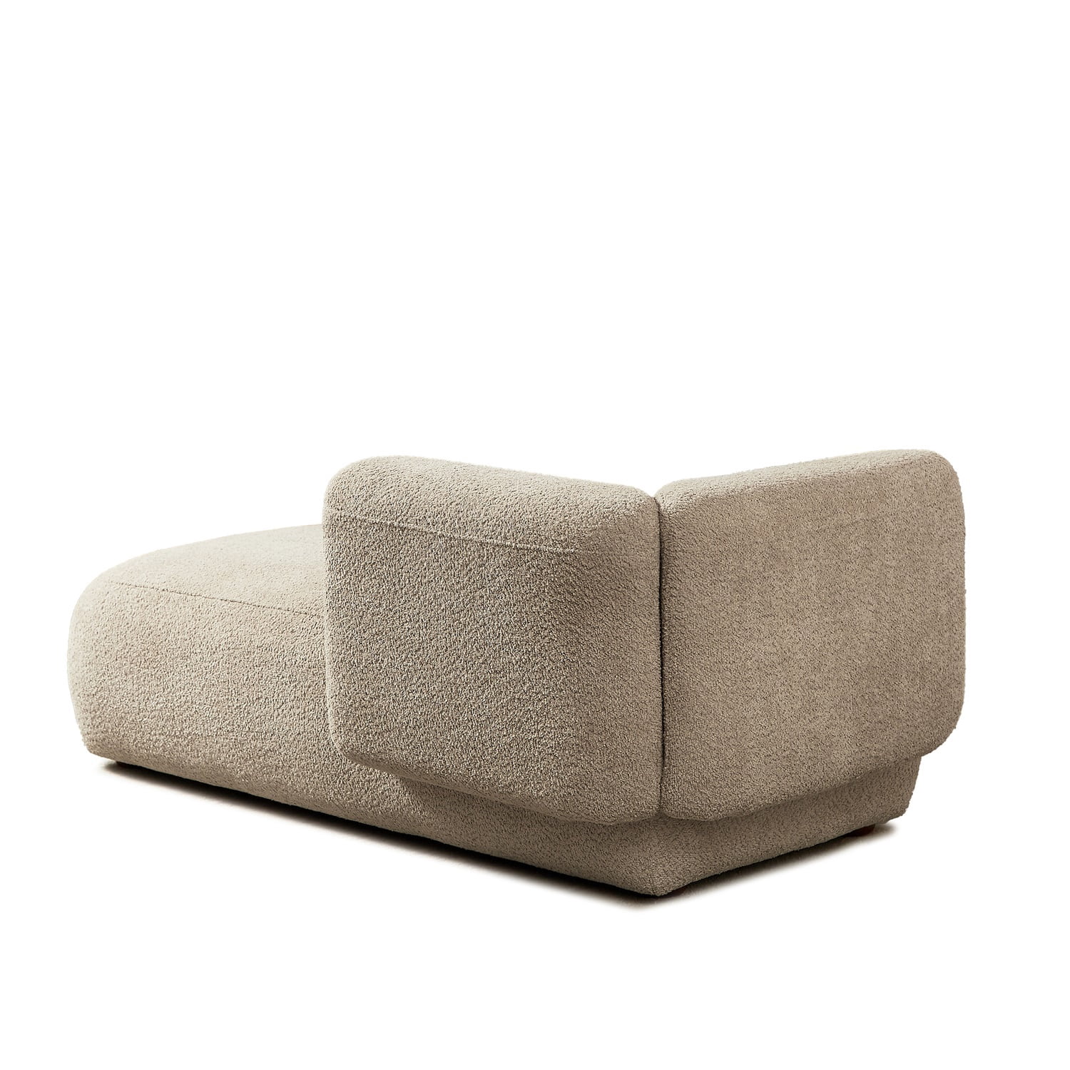 Hommoo 64" Boucle Upholstered Chaise Lounge Chair, Modern Tufted Leisure Sofa Chaise Sofa for Living Room, with Left Arm, Camel