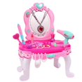 thumbnail image 2 of Dressing Table And Suitcase Children'S Dressing Table With Light Sound Beauty Studio For Girls (Pink), 2 of 6
