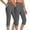 Dark Gray, variant on Breezora Women's Stretchy High Waist Yoga Pants Set Summer Lightweight Workout Capris with Comfortable Waistband L Size Beige