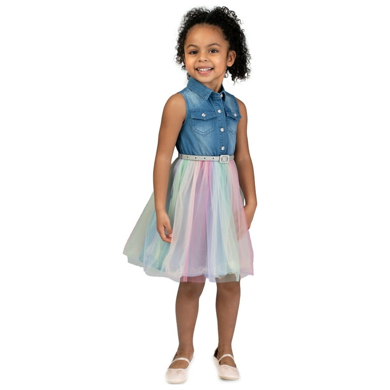 Denim and tutu clearance dress