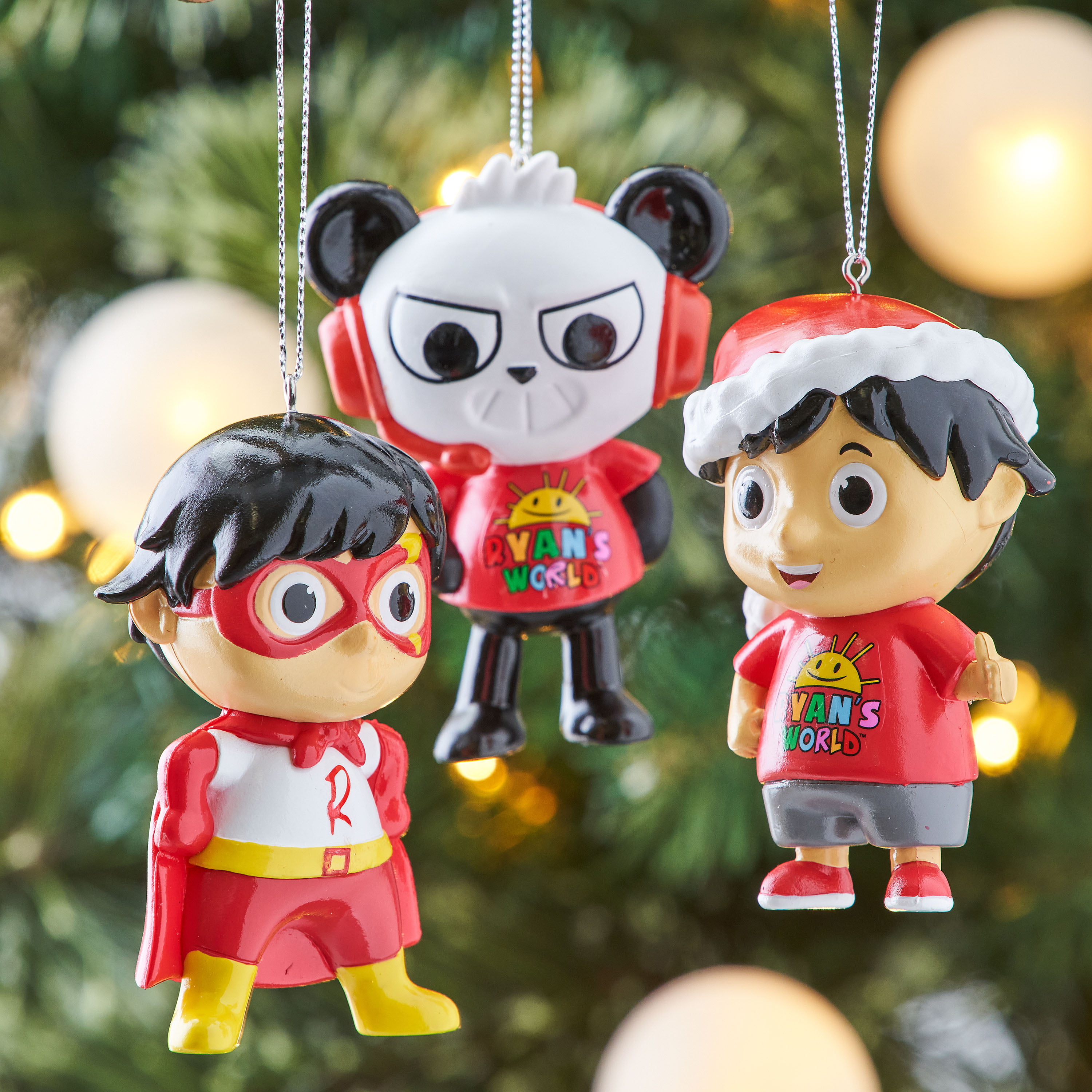 3.5 Ryan's World Panda and Ryan Christmas Ornament, Kurt Adler, Christmas  Ornament